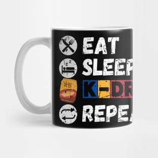 Eat Sleep K-Drama Repeat Mug